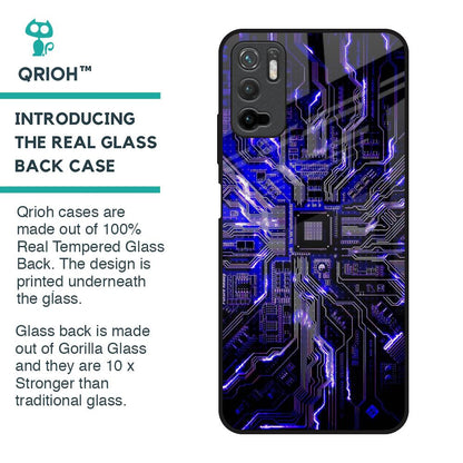 Techno Color Pattern Glass Case For Redmi Note 10T 5G