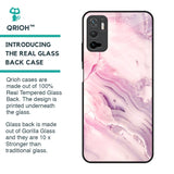 Diamond Pink Gradient Glass Case For Redmi Note 10T 5G