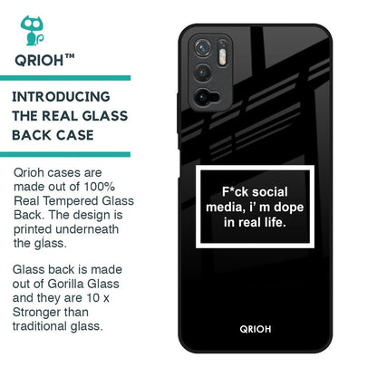 Dope In Life Glass Case for Redmi Note 10T 5G