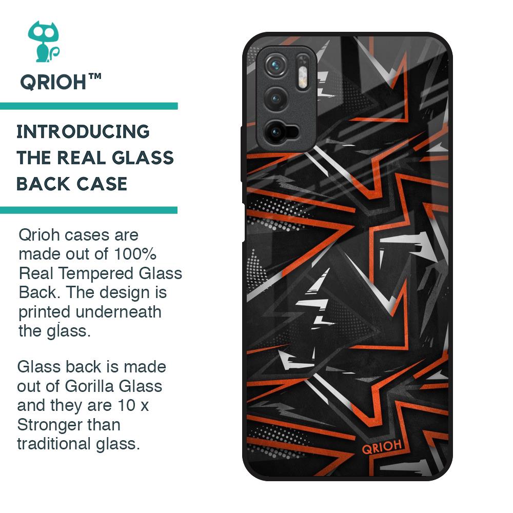 Vector Art Glass Case for Redmi Note 10T 5G