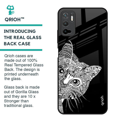 Kitten Mandala Glass Case for Redmi Note 10T 5G