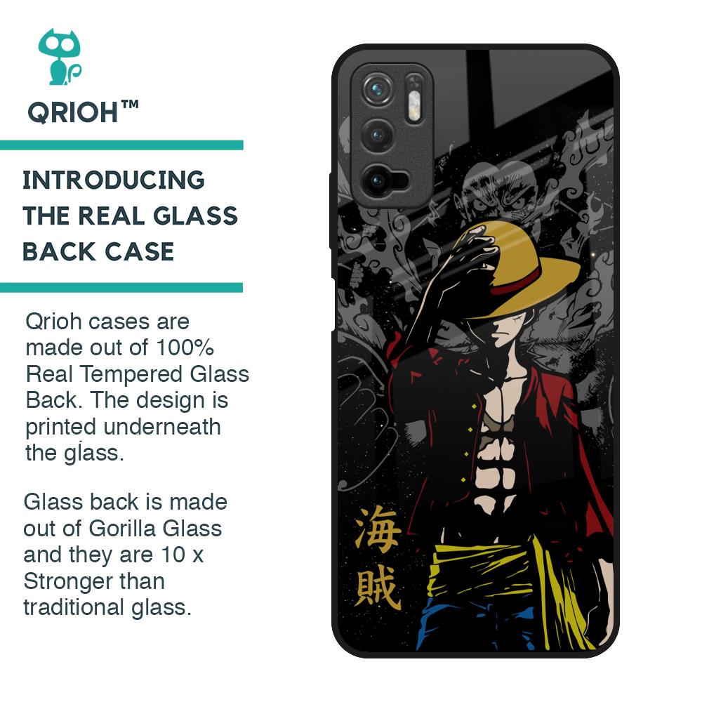 Dark Luffy Glass Case for Redmi Note 10T 5G