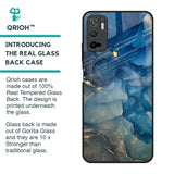 Blue Cool Marble Glass Case for Redmi Note 10T 5G