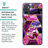 Electroplated Geometric Marble Glass Case for Redmi Note 10T 5G
