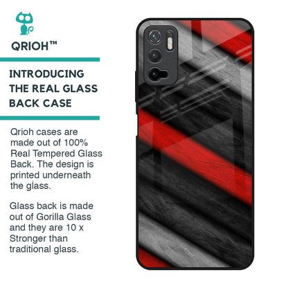 Soft Wooden Texture Glass Case for Redmi Note 10T 5G