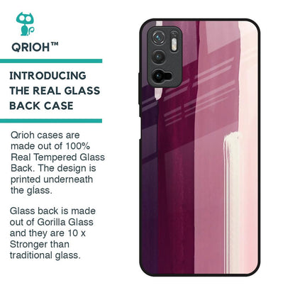 Brush Stroke Art Glass Case for Redmi Note 10T 5G