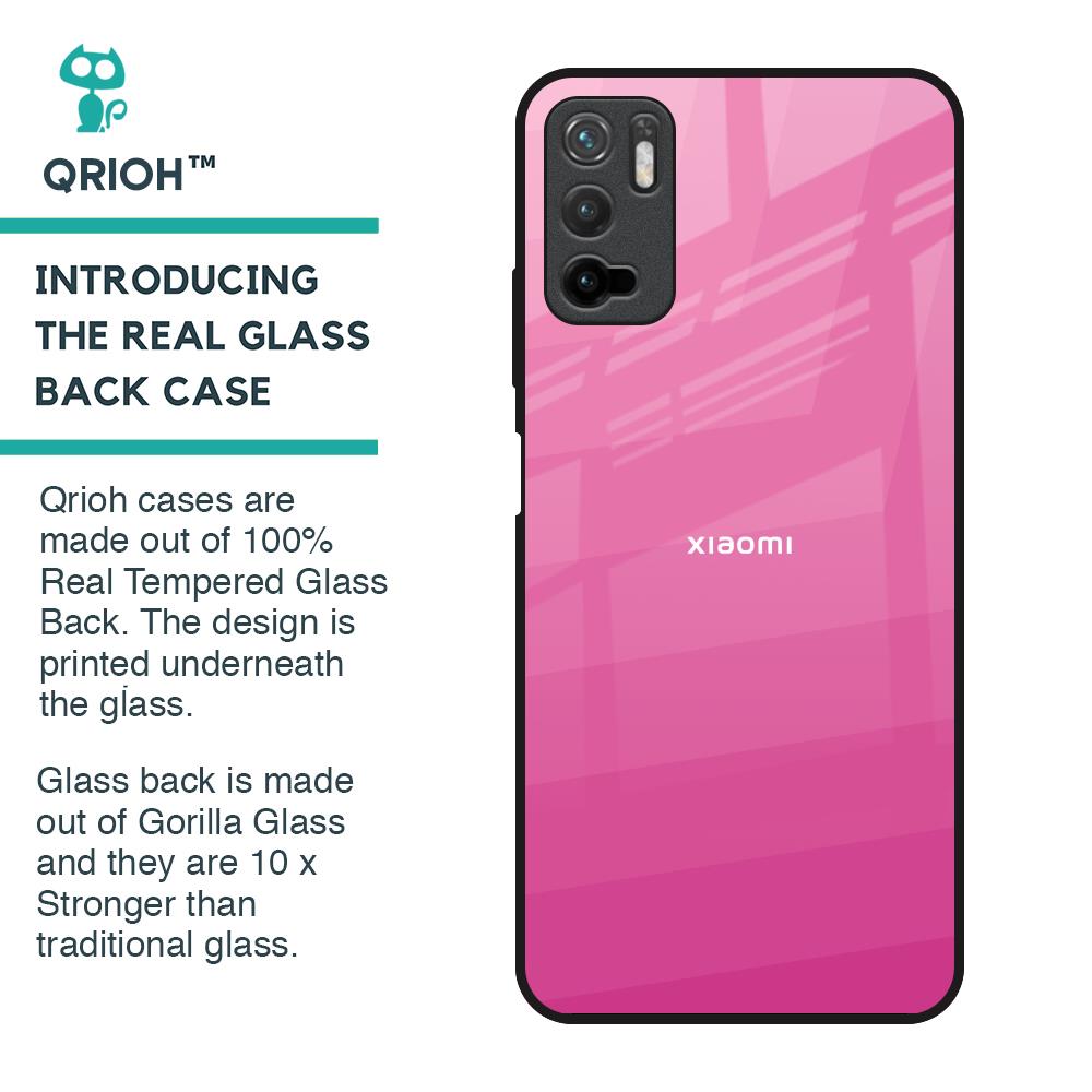 Pink Ribbon Caddy Glass Case for Redmi Note 10T 5G