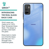 Vibrant Blue Texture Glass Case for Redmi Note 10T 5G