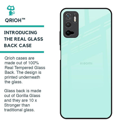 Teal Glass Case for Redmi Note 10T 5G