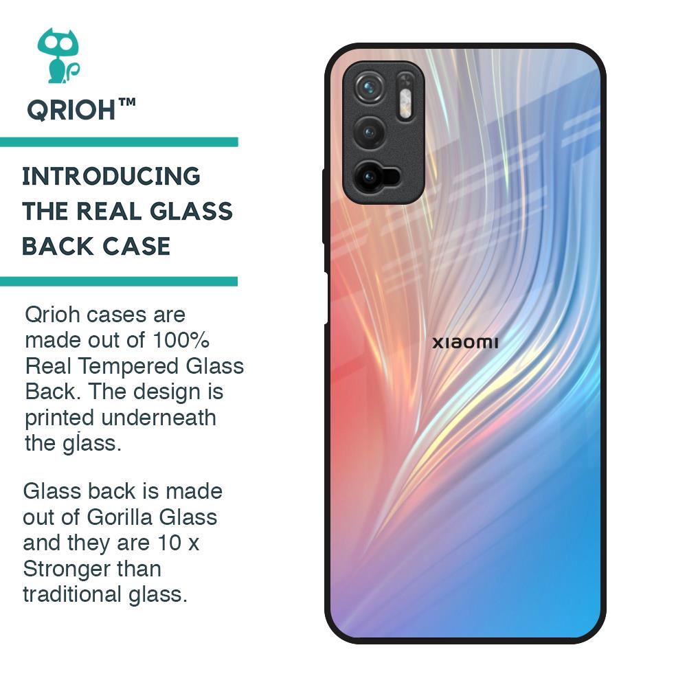 Mystic Aurora Glass Case for Redmi Note 10T 5G