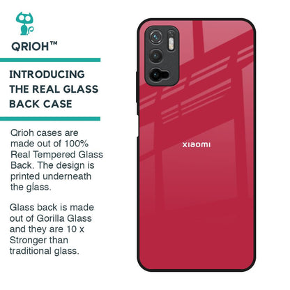 Solo Maroon Glass case for Redmi Note 10T 5G