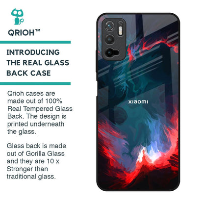 Brush Art Glass Case For Redmi Note 10T 5G