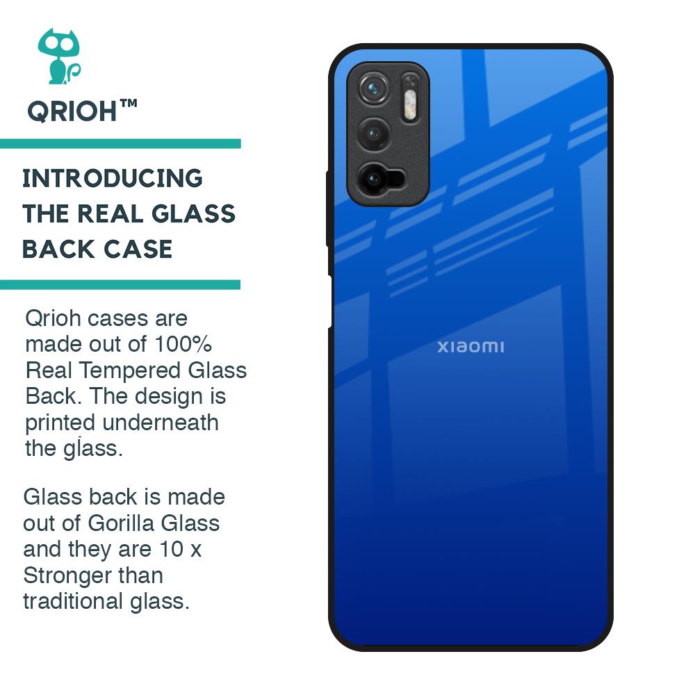Egyptian Blue Glass Case for Redmi Note 10T 5G