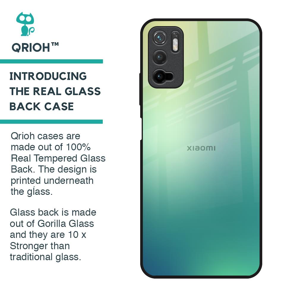 Dusty Green Glass Case for Redmi Note 10T 5G