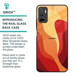 Magma Color Pattern Glass Case for Redmi Note 10T 5G