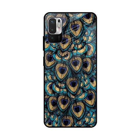 Peacock Feathers Redmi Note 10T 5G Glass Cases & Covers Online
