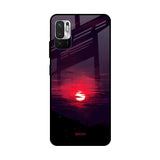 Morning Red Sky Redmi Note 10T 5G Glass Cases & Covers Online