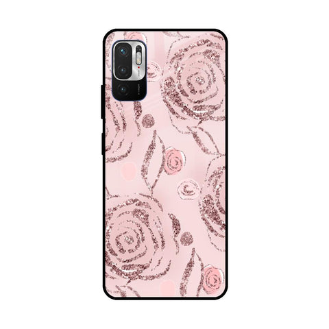 Shimmer Roses Redmi Note 10T 5G Glass Cases & Covers Online