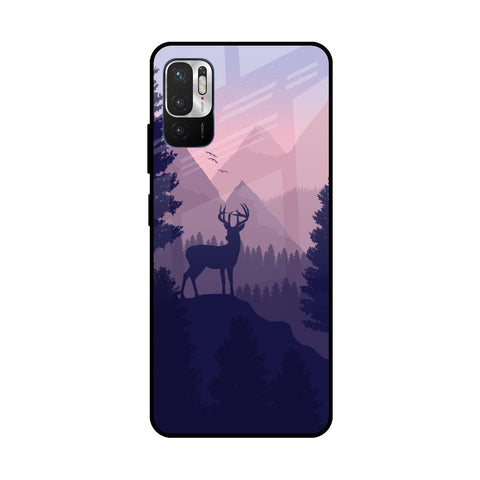 Deer In Night Redmi Note 10T 5G Glass Cases & Covers Online