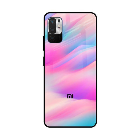 Colorful Waves Redmi Note 10T 5G Glass Cases & Covers Online