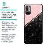 Marble Texture Pink Glass Case For Redmi Note 10T 5G