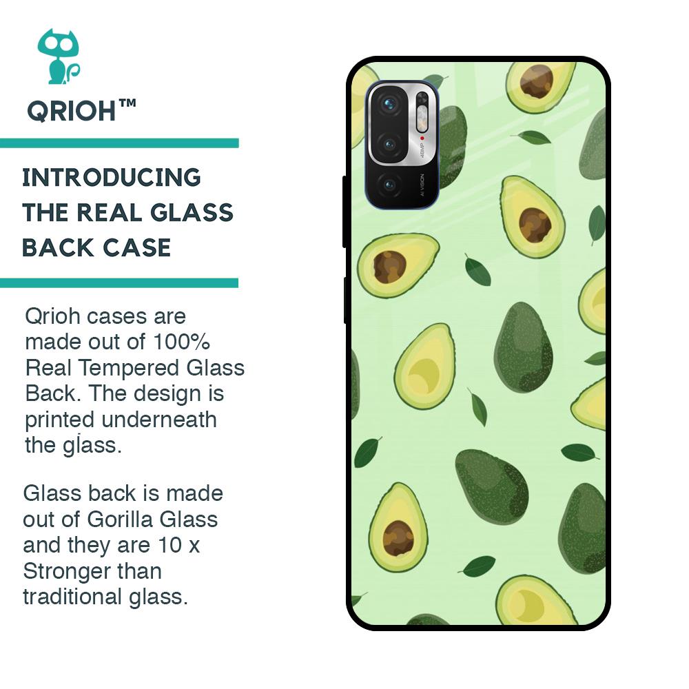 Avocado Green Glass Case For Redmi Note 10T 5G