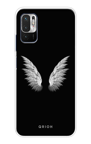 White Angel Wings Redmi Note 10T 5G Back Cover