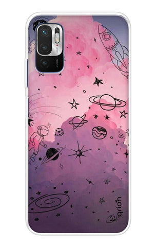Space Doodles Art Redmi Note 10T 5G Back Cover
