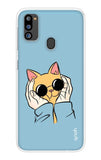 Attitude Cat Samsung Galaxy M21 2021 Back Cover