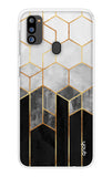 Hexagonal Pattern Samsung Galaxy M21 2021 Back Cover