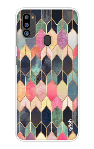 Shimmery Pattern Samsung Galaxy M21 2021 Back Cover