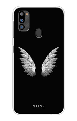 White Angel Wings Samsung Galaxy M21 2021 Back Cover