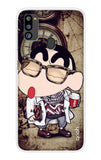 Nerdy Shinchan Samsung Galaxy M21 2021 Back Cover