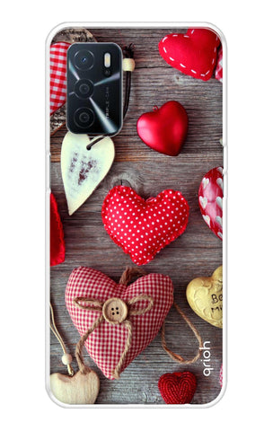 Valentine Hearts Oppo A16 Back Cover
