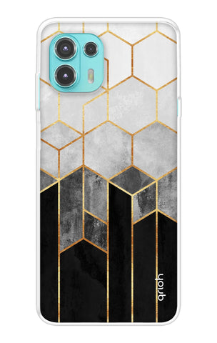 Hexagonal Pattern Motorola Edge 20 Fusion Back Cover