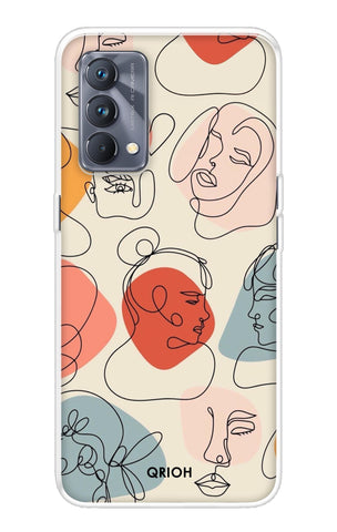Abstract Faces Realme GT Master Edition Back Cover