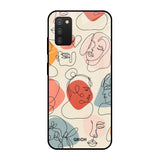 Abstract Faces Samsung Galaxy A03s Glass Cases & Covers Online