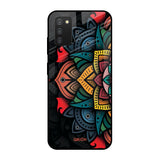 Retro Gorgeous Flower Samsung Galaxy A03s Glass Cases & Covers Online