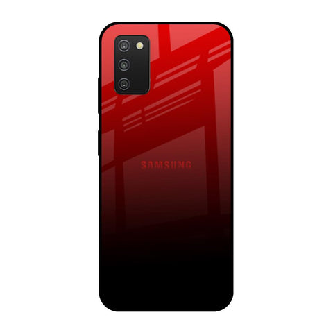 Maroon Faded Samsung Galaxy A03s Glass Cases & Covers Online