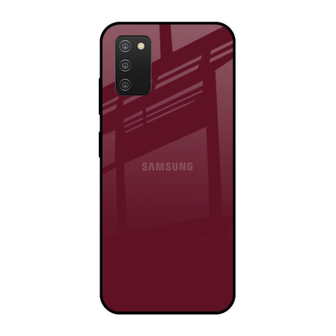 Classic Burgundy Samsung Galaxy A03s Glass Cases & Covers Online