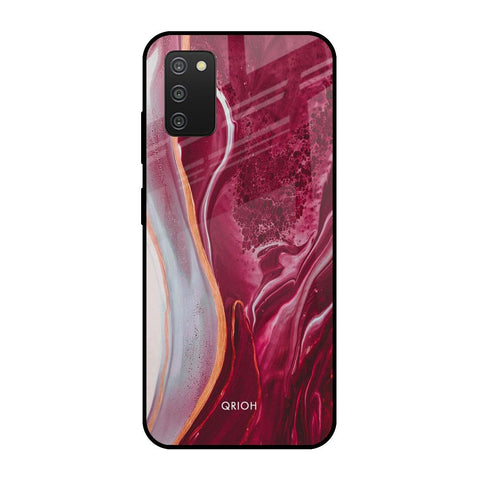 Crimson Ruby Samsung Galaxy A03s Glass Cases & Covers Online