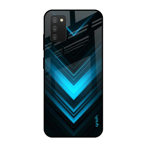 Vertical Blue Arrow Samsung Galaxy A03s Glass Cases & Covers Online