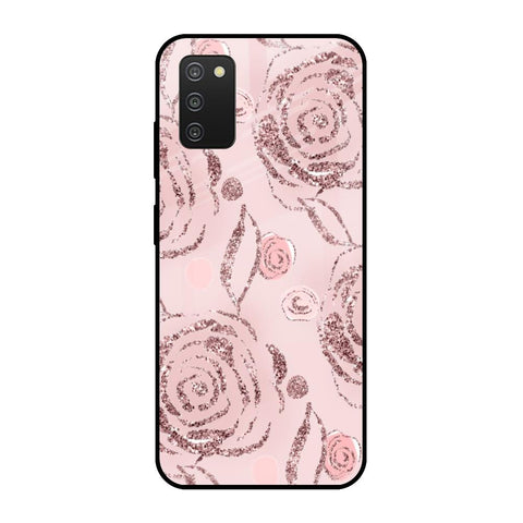 Shimmer Roses Samsung Galaxy A03s Glass Cases & Covers Online