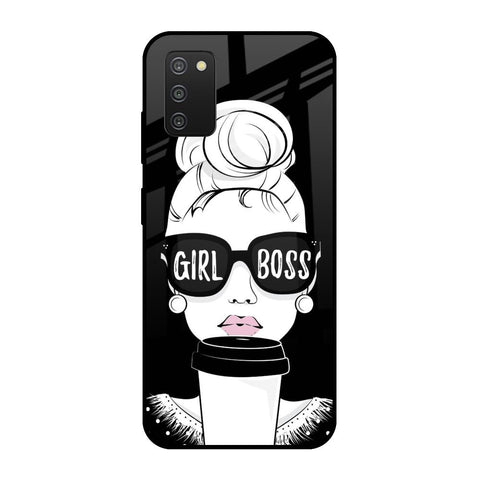 Girl Boss Samsung Galaxy A03s Glass Cases & Covers Online