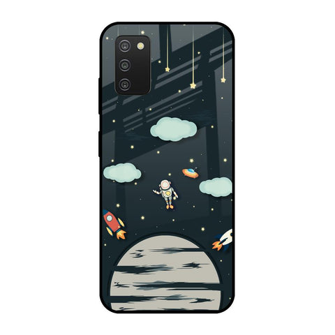 Astronaut Dream Samsung Galaxy A03s Glass Cases & Covers Online