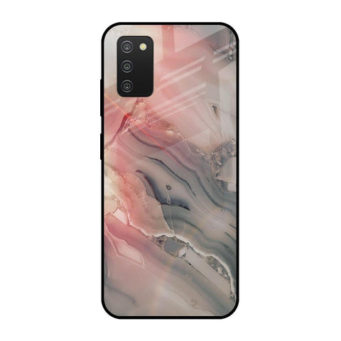 Pink And Grey Marble Samsung Galaxy A03s Glass Cases & Covers Online