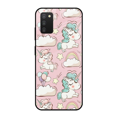 Balloon Unicorn Samsung Galaxy A03s Glass Cases & Covers Online