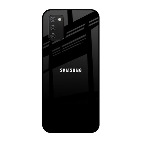 Jet Black Samsung Galaxy A03s Glass Cases & Covers Online