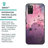 Space Doodles Glass Case for Samsung Galaxy A03s
