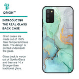 Green Marble Glass case for Samsung Galaxy A03s